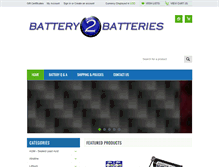 Tablet Screenshot of battery2batteries.com
